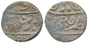 Nipani Mint, Silver Rupee, 9.82g, in the name of Aurangzeb, RY 41, copying styles of Dicho