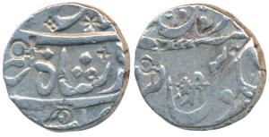 Mominabad urf Chakan Mint, Silver Rupee, 11.15g, in the name of Shah Alam II, with ’Shri’ 