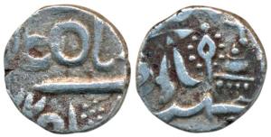 Sardar Singh, Silver ¼ Rupee, 2.74g, Baldat Bikaner Mint, in the name of Alamgir II, AH (1
