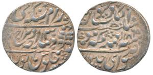 Ram Singh (AH 1251-1298, 1835-1880 AD), Silver Nazarana Rupee, 11.43g, in the name of Quee