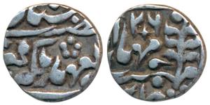 Madho Singh II (AH 1298-1341, 1880-1922 AD), Silver ¼ Rupee, 2.79g, Sawai Jaipur Mint, wit