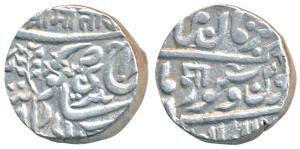 Jaswant Singh II (AH 1290-1313, 1873-1895 AD), Silver Rupee, 11.37g, Pali Mint, with the n