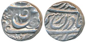 Amir Khan (AH 1237-1261, 1821-1845 AD), Silver Rupee, 10.89g, in the name of Ahmed Shah Du