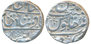 Sawant Singh, Silver Rupee, 10.8g, Deogarh Mint, in the name of Shah Alam II, AH 1195/22 (
