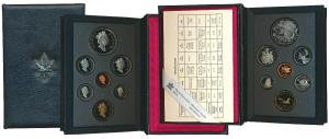 Canada, Elizabeth II, Proof Set 1996, Discovery of the McIntosh Apple, Silver Dollar to Si