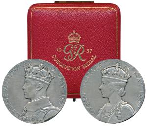George VI Coronation Medal, Silver, 91.53g, 12th May 1937, obv. crowned bust of George VI,