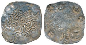 Archaic Punch Marked Coinage, attributed to Panchala Janapada from the middle Ganga plains