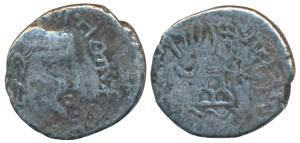 Western Kshatrapas, Kardamaka Family, Chashtana son of Ghsamotika, as Mahakshatrapa, Silve