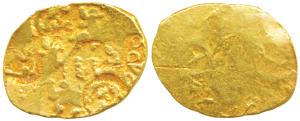 Chalukyas of Kalyana, Jayasimha II Jagadekamalla (1015-1043 AD), Gold Pagoda, 3.76g, Punch