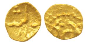 Ali Adil Shah II (AH 1068-1083, 1656-1672 AD), Gold Fanam, 0.19g, obv. Adil Shah, unpublis