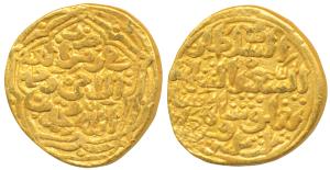 Muhammad Shah III bin Tughluq, Gold Tanka, 10.98g, mintless variety, fi zaman, al-sa’id ty