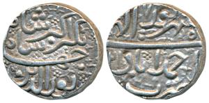 Jahangir, Silver Rupee, 11.47g, Ahmedabad Mint, AH (10)21, Month Shahrewar (KM 145.2). Ext