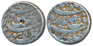 Nur Jahan, Silver Rupee, 11g, Lahore Mint, poetic couplet on obv. reads By the order of Em