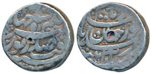 Nur Jahan, Silver Rupee, 11.18g, Patna Mint, poetic couplet on obv., AH 1037/22 (KM 168.5)