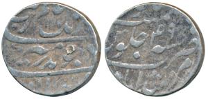 Aurangzeb, Silver Rupee, 11.51g, Murshidabad Mint, AH 1117/49, (KM 300.65). About Very Fin