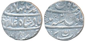 Ahmed Shah Bahadur, Silver Rupee, 11.32g, Bareli Mint, AH (11)63/2 (KM 446.21). Very Fine+
