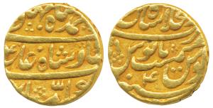 Ahmed Shah Bahadur, Gold Mohur, 10.82g, Dar al-Khilafat Shahjahanabad Mint, RY 4 (KM 449.1