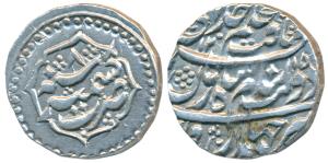 Shah Zaman (AH 1207-1216, 1793-1801 AD), Silver Rupee, 11.04g, Kashmir Mint, mint name and