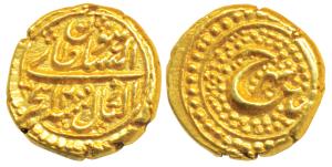 Tipu Sultan, Gold Pagoda, 3.43g, Patan Mint, AM 1200/4, complete Mint name, RY and Persian