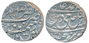 Nasrullanagar Mint, Silver Rupee, 11.2g, in the name of Shah Alam II, RY 12, complete mint