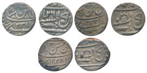 Muhammadabad Banaras Mint, Silver Rupee (3), in the name of Shah Alam II, AH 1228, 1231 an