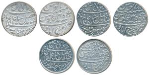 Farrukhabad Mint, Silver Rupee (3), in the name of Shah Alam II, RY 45, all different, pla