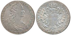 Eritrea, Vittorio Emanuele III, Silver Tallero, 28.06g, 1918, rev. crowned imperial eagle 