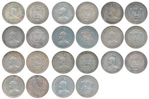 German East Africa, Wilhelm II, Silver Rupie / Rupee (11), 1890 (2), 1891 (4), 1892, 1893,