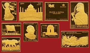 Pride of India Collection, 25 Silver Ingots issued by Hallmark under the authority of Indi