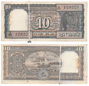 Rupees 10 bundle, signed R. N. Malhotra, (J&R 6.4.10.1). Without pin, Uncirculated. (100)
