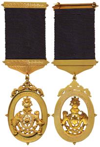 The Tagore Gold Medal, St Xavier’s College, Calcutta, 1922, an openwork gold medal, 28.56g