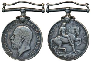 British War Medal, 1914-18, George V, Silver, awarded to 778 SWR Md. Khan 2 Gwalior Lancer