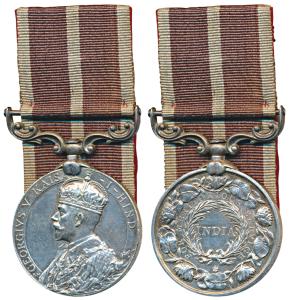 Meritorious Service Medal, George V, Silver, awarded to 5019 Havaldar Ranbahadur Gurung 2-