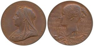 Victoria’s Diamond Jubilee Medal, Copper, 72.87g, 1837-1887, matured bust of the Queen to 