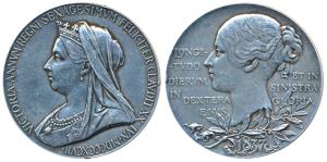 Victoria’s Diamond Jubilee Medal, Silver, 83.1g, 55mm, 1837-1897, matured bust of the Quee