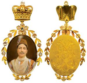 Rampur State, Nishan-i-Iqbal, Gold, Diamond and Enamel Order, First Class Sash Badge, (Dec