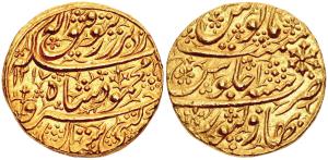 Bahawalpur, Mahmud Shah, 1st reign (AH 1216-1218, 1801-1803 AD), Gold Double Mohur, 22.15g