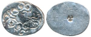Archaic Punch Marked Coinage, attributed to Kosala Janapada, Silver Karshapana, 4.29g, obv