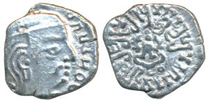 Guptas, Chandragupta II (c. 380-413 AD), Silver Drachma, 1.60g, obv. bust of the ruler to 