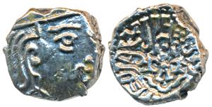 Kumaragupta (c. 414-455 AD), Silver Drachma, 2.15g, obv. bust of the king to right, rev. s
