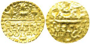 Sarabhapurias of Chhattisgarh, Prasannamatra (c. 525-550 AD), Gold Repousse, Bracteate Din