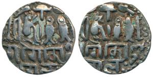 Imperial Cholas, Rajendra Chola (1014-1050 AD), Base Gold Kahavanu, 4.16g, obv. and rev. C