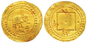 Karnataka, Feudatories of the Chalukyas or the Rashtrakutas, Uninscribed Gold Gadyana, 4.7