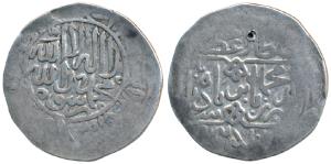 Babur, Silver Shahrukhi, 4.68g, Lahore Mint (mint name off flan), Kalima within circle, na