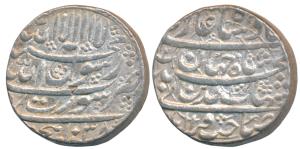 Shah Jahan, Silver Rupee, Surat Mint, AH 1038/2, legend in four lines on both sides (KM 22