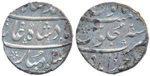 Muhammad Shah (AH 1131-1161, AD 1719-1748), Silver Rupee, 11.69g, Ahmedabad Mint, RY 20 (K