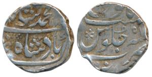 Muhammad Shah, Silver Rupee, 10.81g, Surat Mint, AH 1171/51, Error date on both sides, Hij