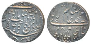 Dar us-Sarur Saharanpur Mint, Silver Rupee, 11.1g, in the name of Shah Alam II, AH (1)218/