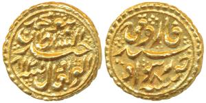 Tipu Sultan (AH 1197-1202, 1782-1799 AD), Gold Pagoda, 3.41g, Khursheed Sawad Mint, the de