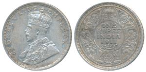 George V, Silver Rupee, 1911, Bombay Mint, (Prid 217). Very Fine+, Scarce.